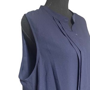 Violets & Roses Navy Sleeveless Thong Bodysuit